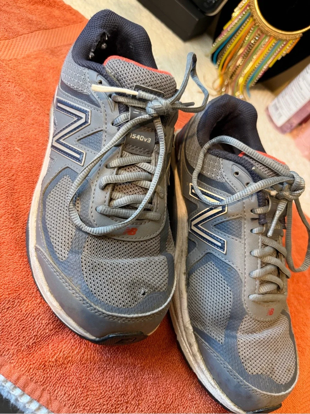New Balance Gray and Navy woMen's Athletic Shoes